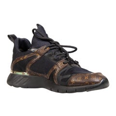 Baskets Aftergame noires avec monogramme technique Louis Vuitton, taille IT 40