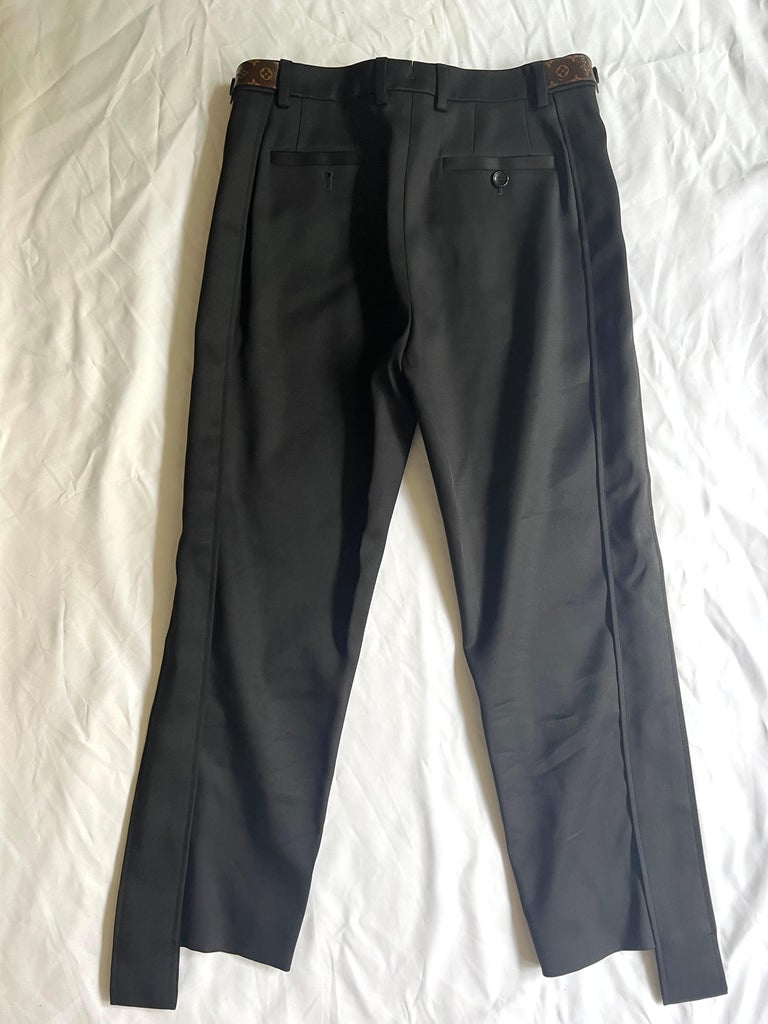 Louis Vuitton Printed Denim Pants BLACK. Size 38