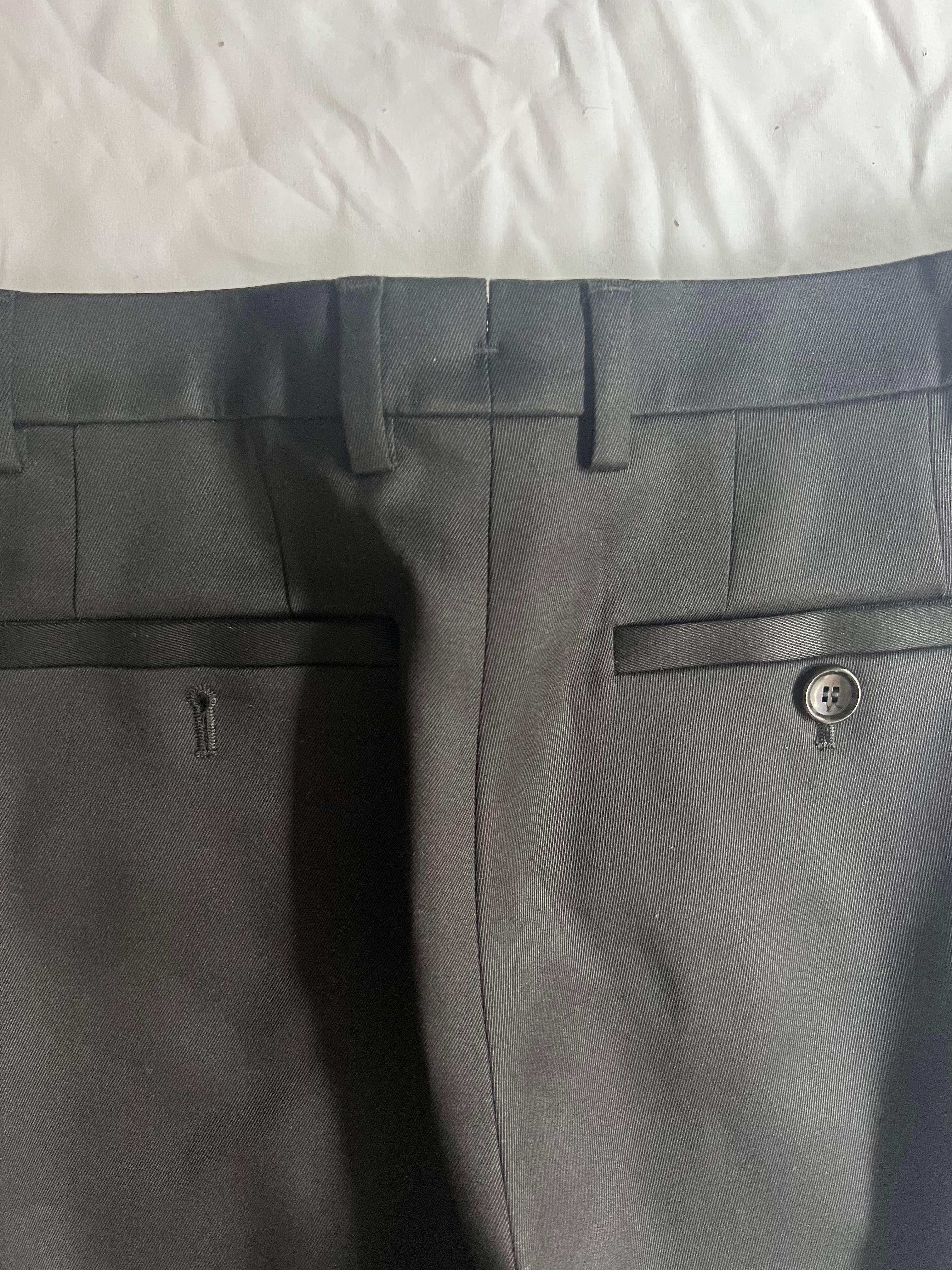 Louis Vuitton Black Trousers Pants, Size 38 For Sale 1
