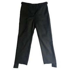 Used Louis Vuitton Black Trousers Pants, Size 38