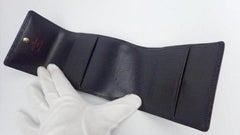 Louis Vuitton Black ( Ultra Rare ) Epi Leather Trifold Wallet 213498