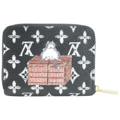 Louis Vuitton Black (Ultra Rare) Grace Zippy Coin Pouch 6lz1102 Wallet