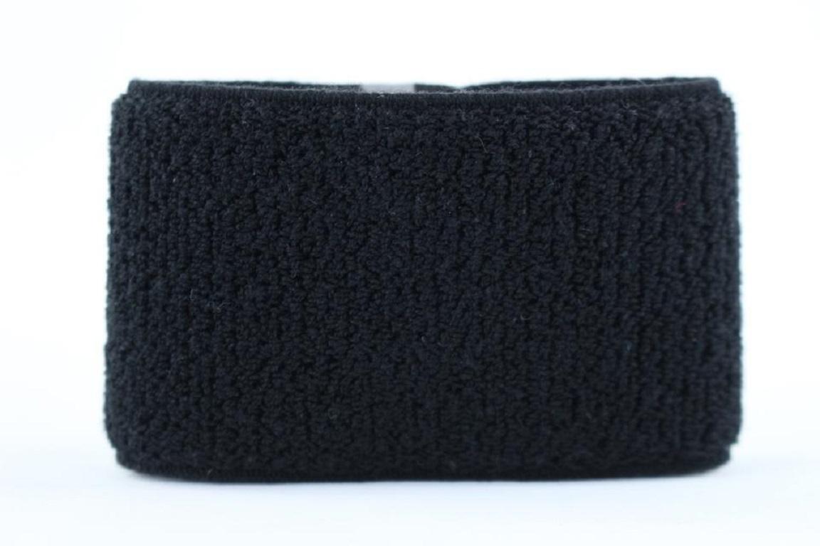 Louis Vuitton Black ( Ultra Rare ) Limited Edition Wrist Band 9lt1011 For Sale 3