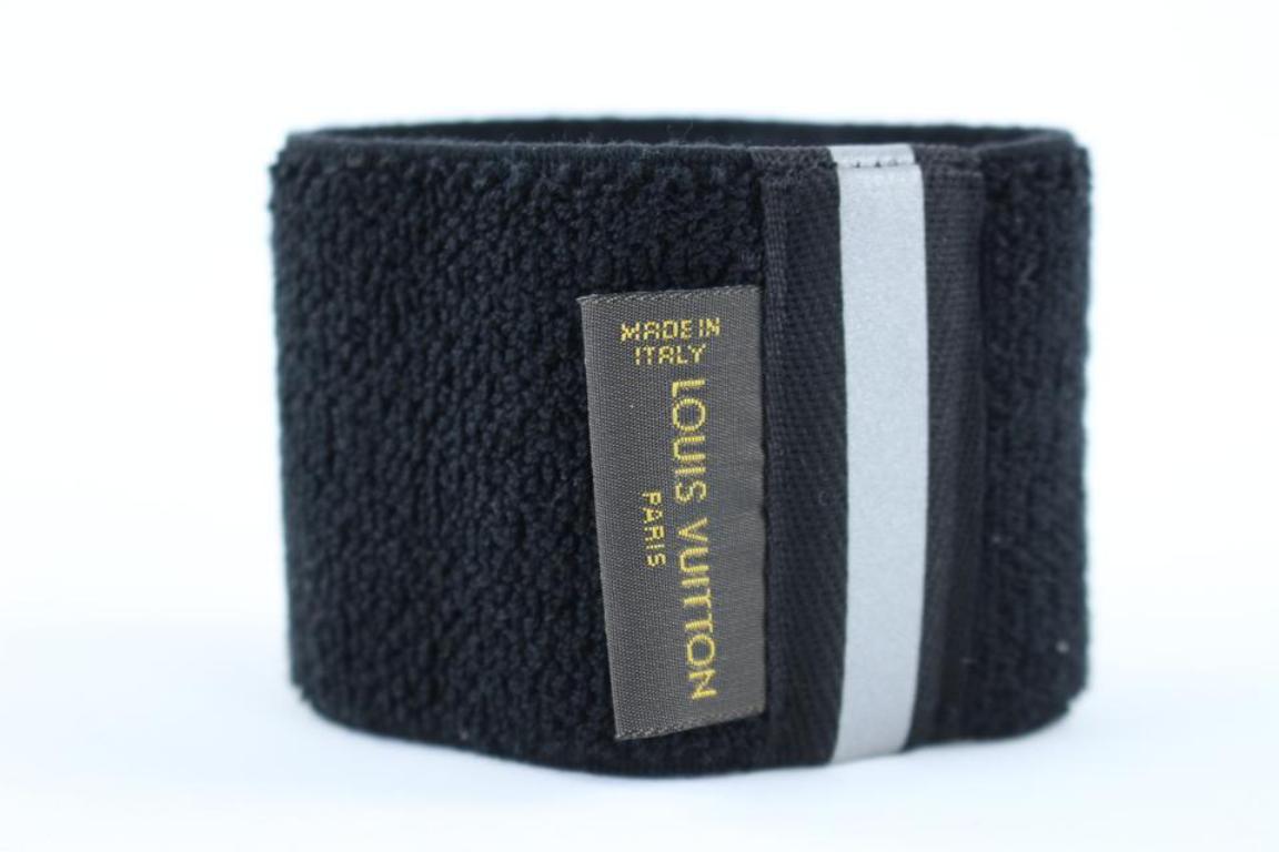 Louis Vuitton Black ( Ultra Rare ) Limited Edition Wrist Band 9lt1011 (Schwarz) im Angebot