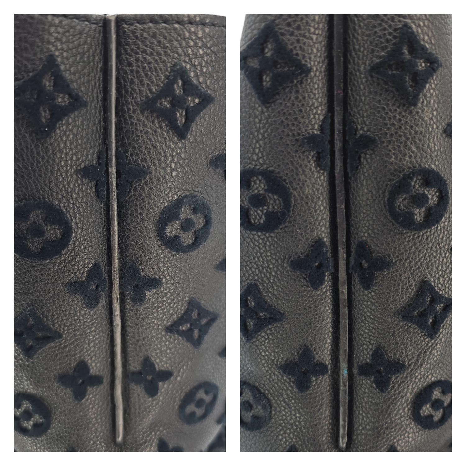 Louis Vuitton Black Veau Cachemire Calfskin W Tote For Sale 6