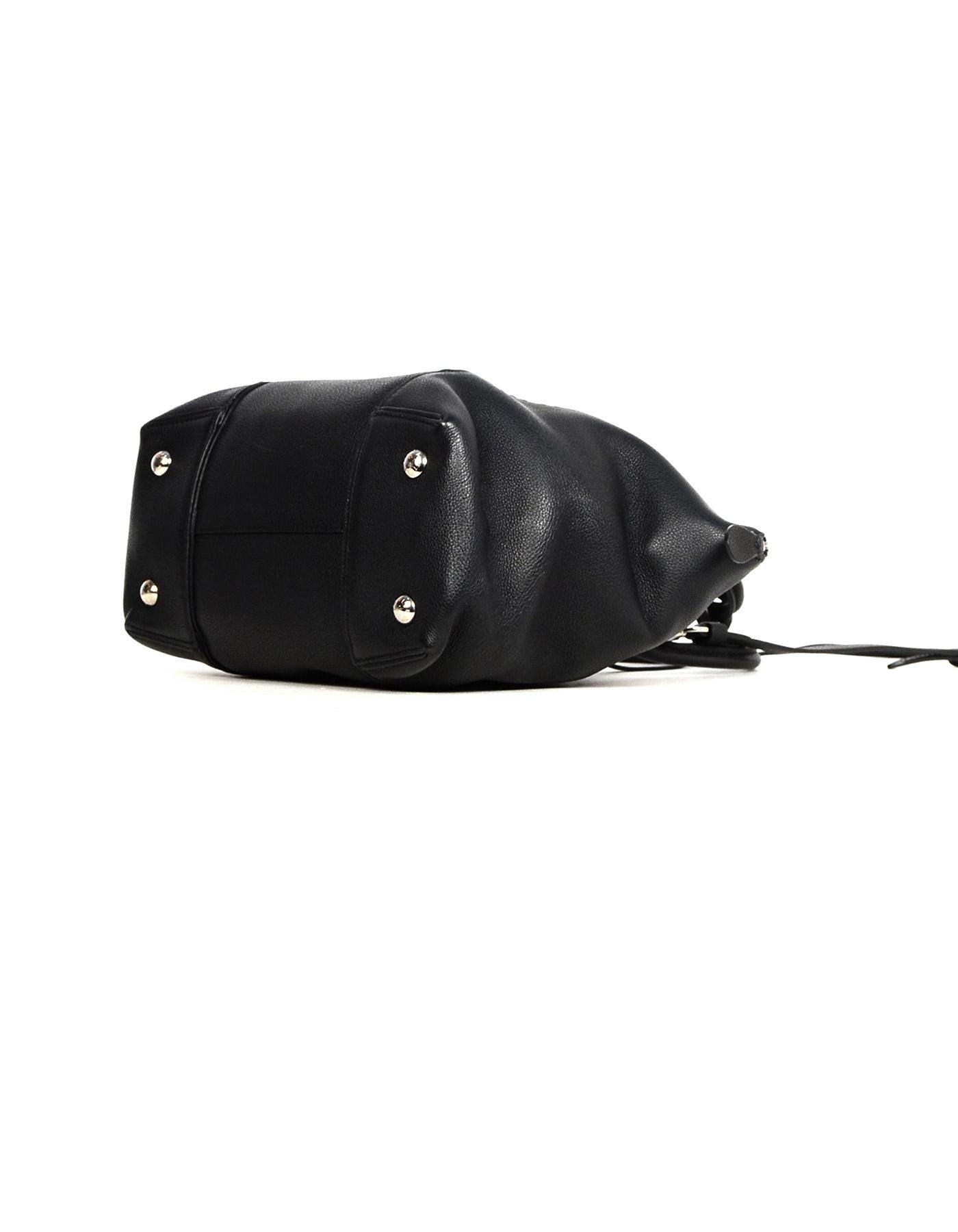 Women's Louis Vuitton Black Veau Cachemire Leather Soft Lockit PM Bag w. Strap
