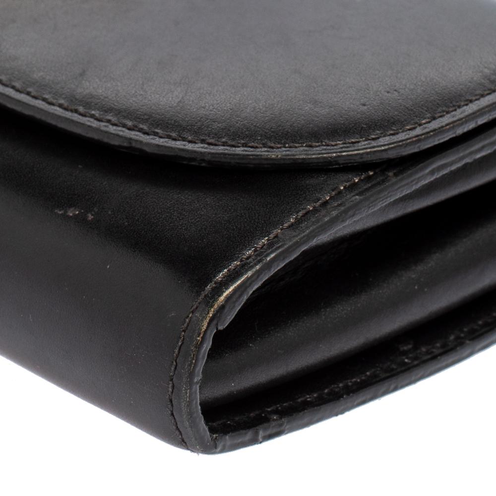 Louis Vuitton Black Veau Racine Leather Vivienne LV Long Wallet 1