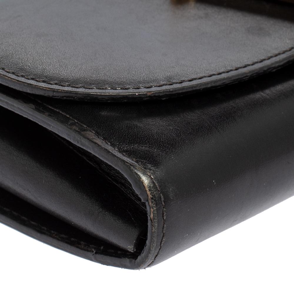Louis Vuitton Black Veau Racine Leather Vivienne LV Long Wallet 3