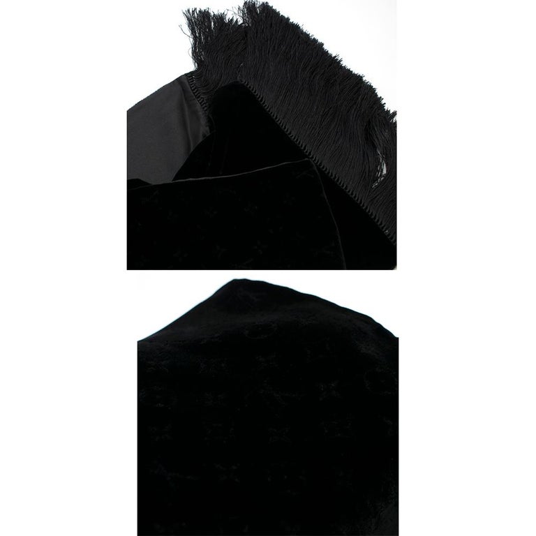 Louis Vuitton Black Velvet Monogram Scarf at 1stDibs | louis vuitton ...