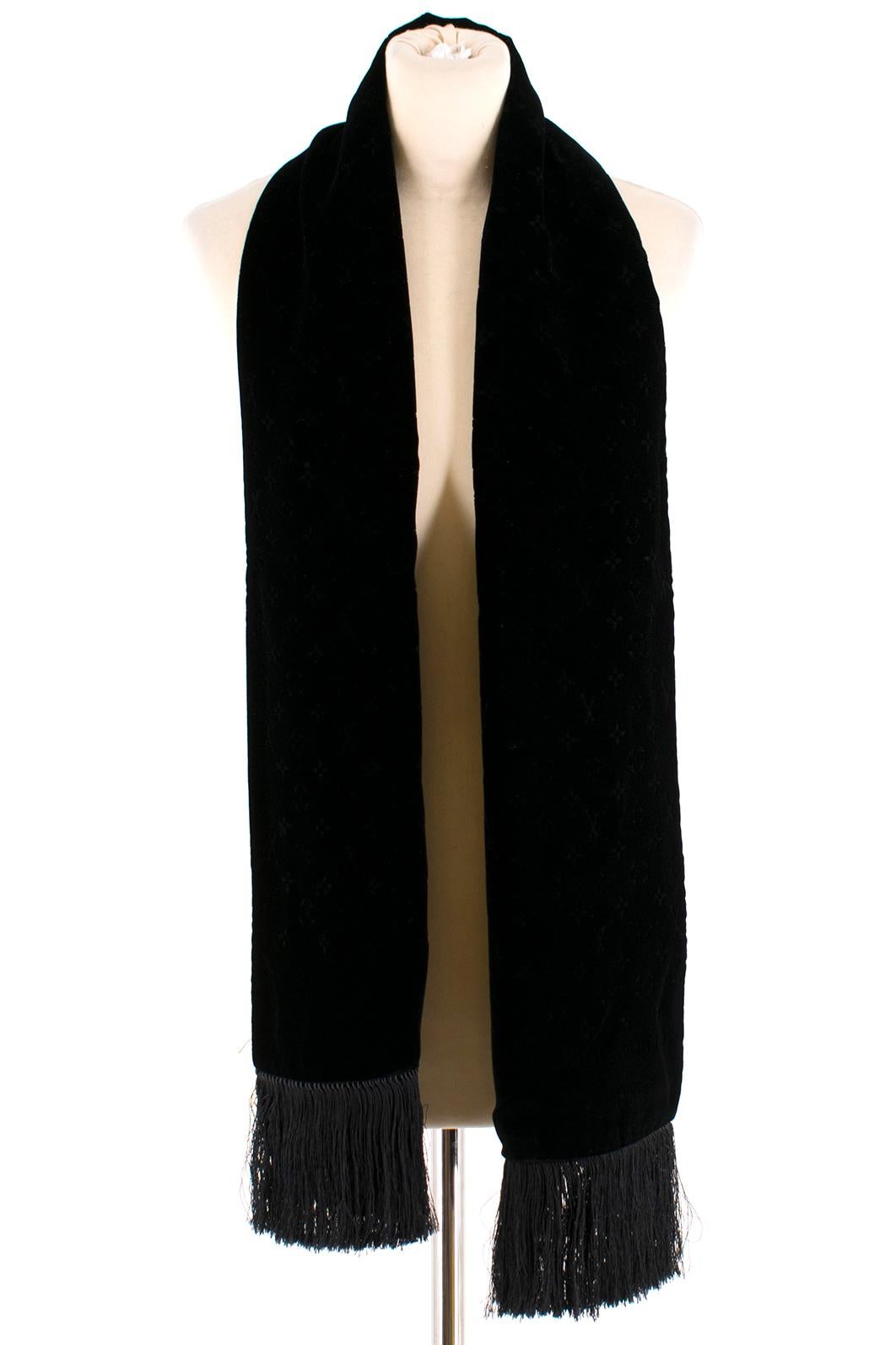 louis vuitton velvet scarf