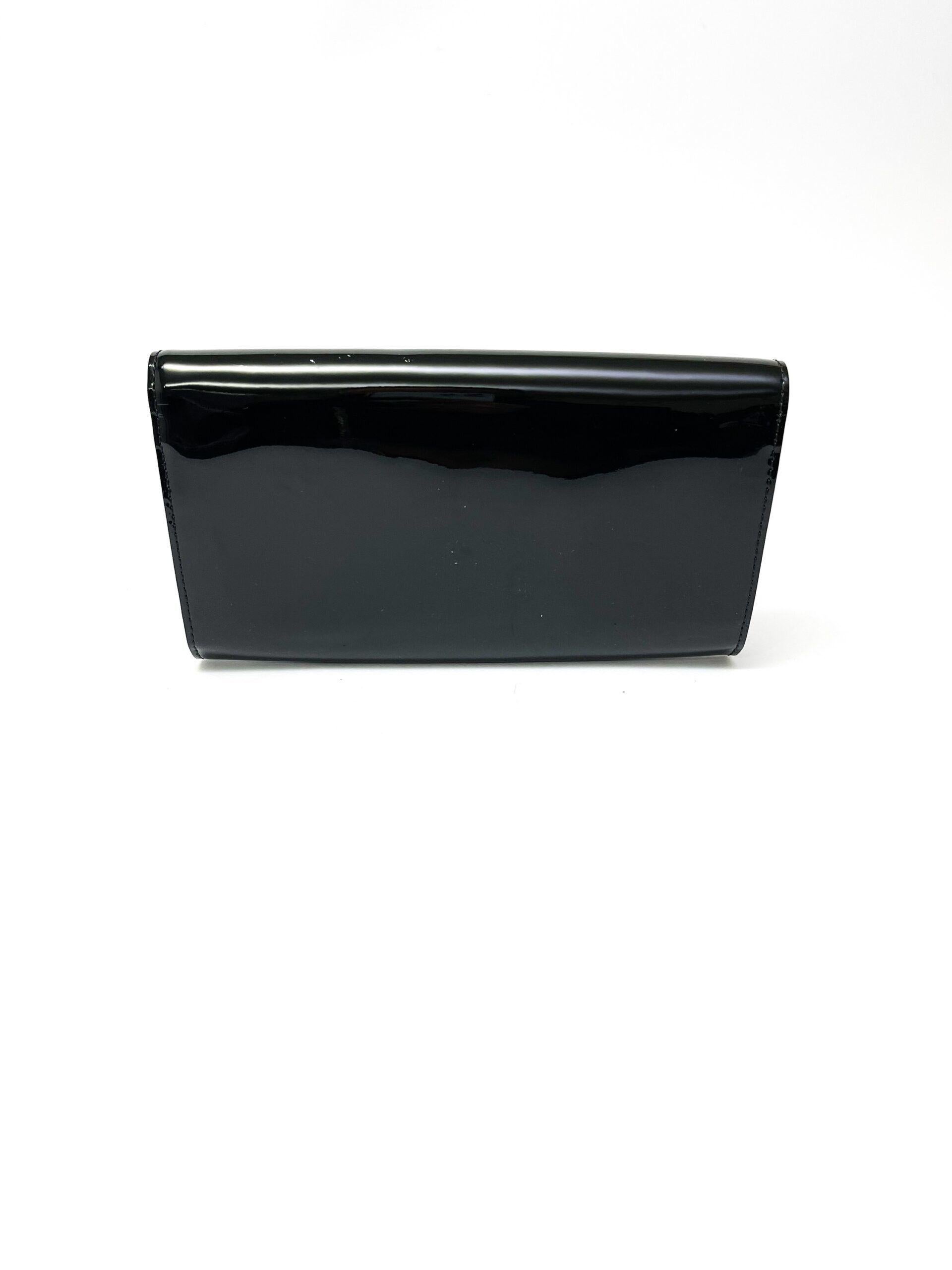 Louis Vuitton Schwarze Vernice Louise GM Clutch Tasche Damen