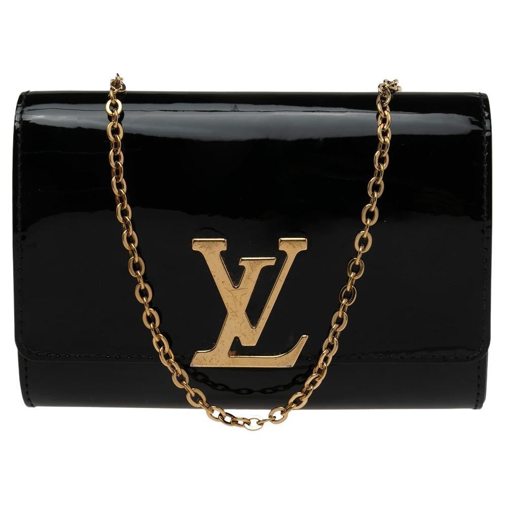Louis Vuitton Vernis Louise Chain GM - Black Shoulder Bags