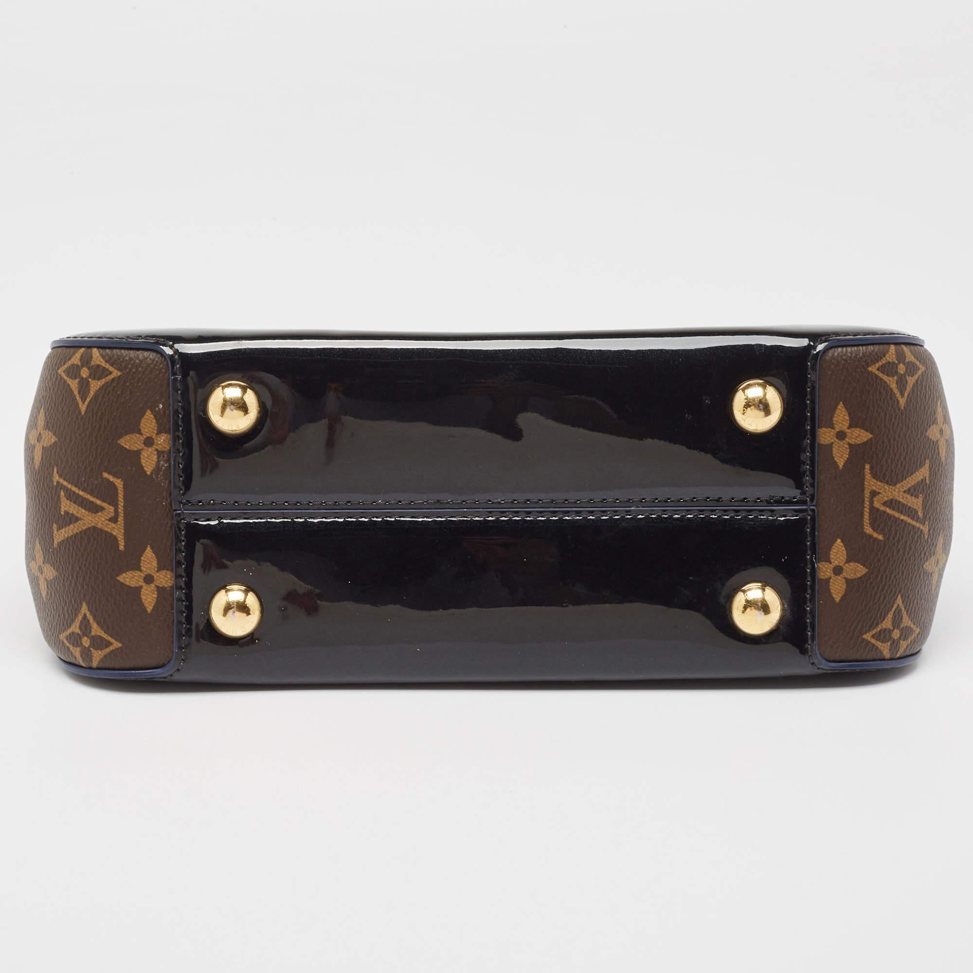 Louis Vuitton Black Vernis Leather and Monogram Canvas Cherrywood PM Bag 3