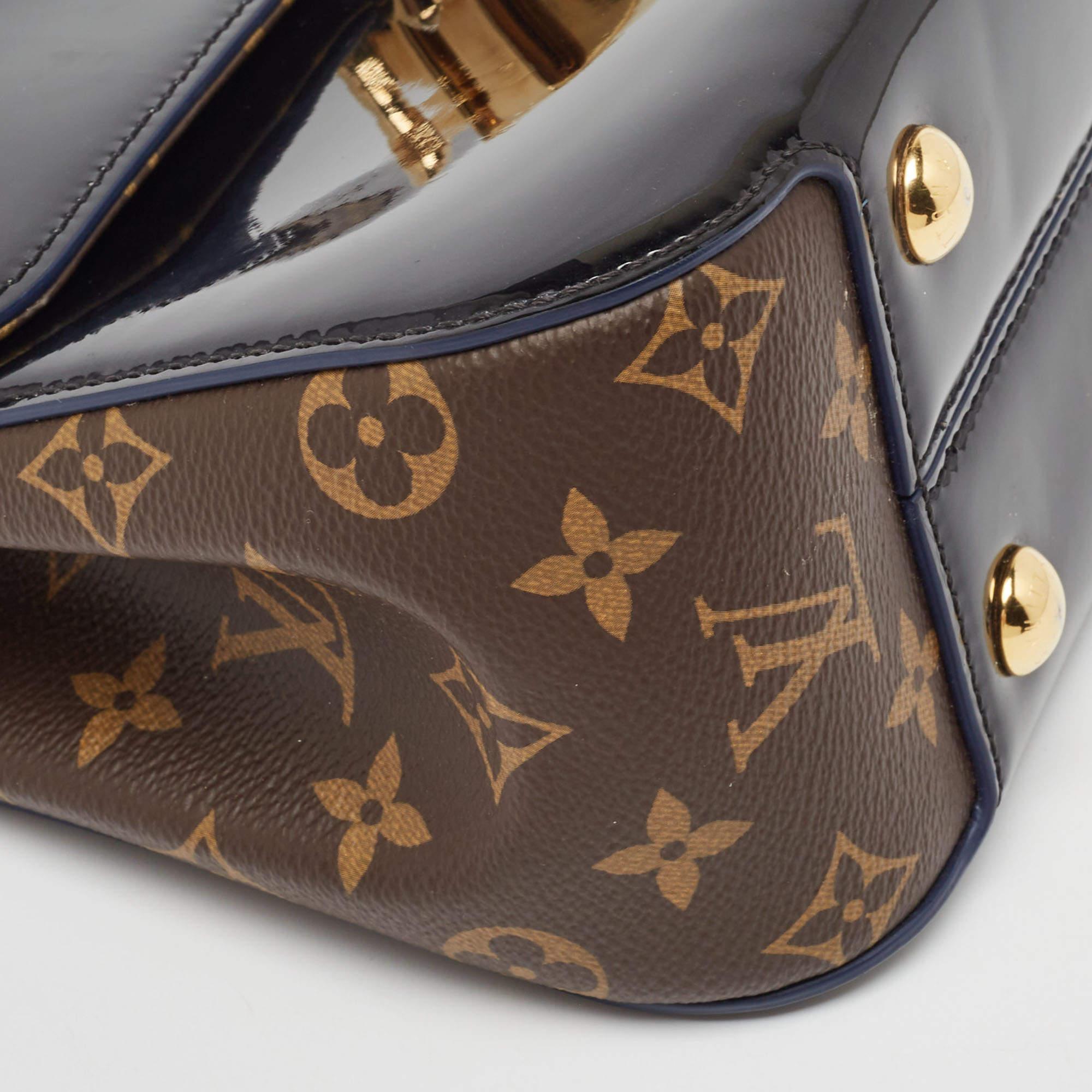 Louis Vuitton Black Vernis Leather and Monogram Canvas Cherrywood PM Bag 5