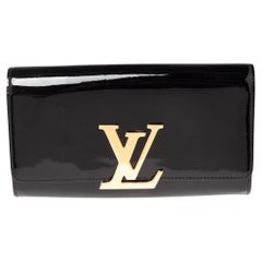 Louis Vuitton Black Vernis Leather Louise Clutch