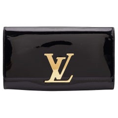 Louis Vuitton Black Vernis Leather Louise Clutch