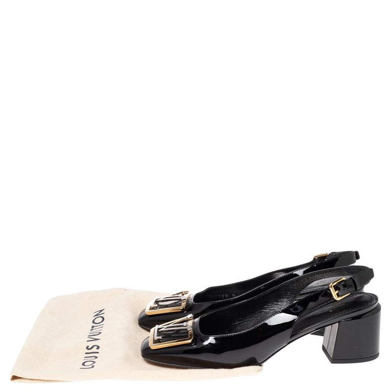 Louis Vuitton Black Leather Pumps Pony-style calfskin ref.415702