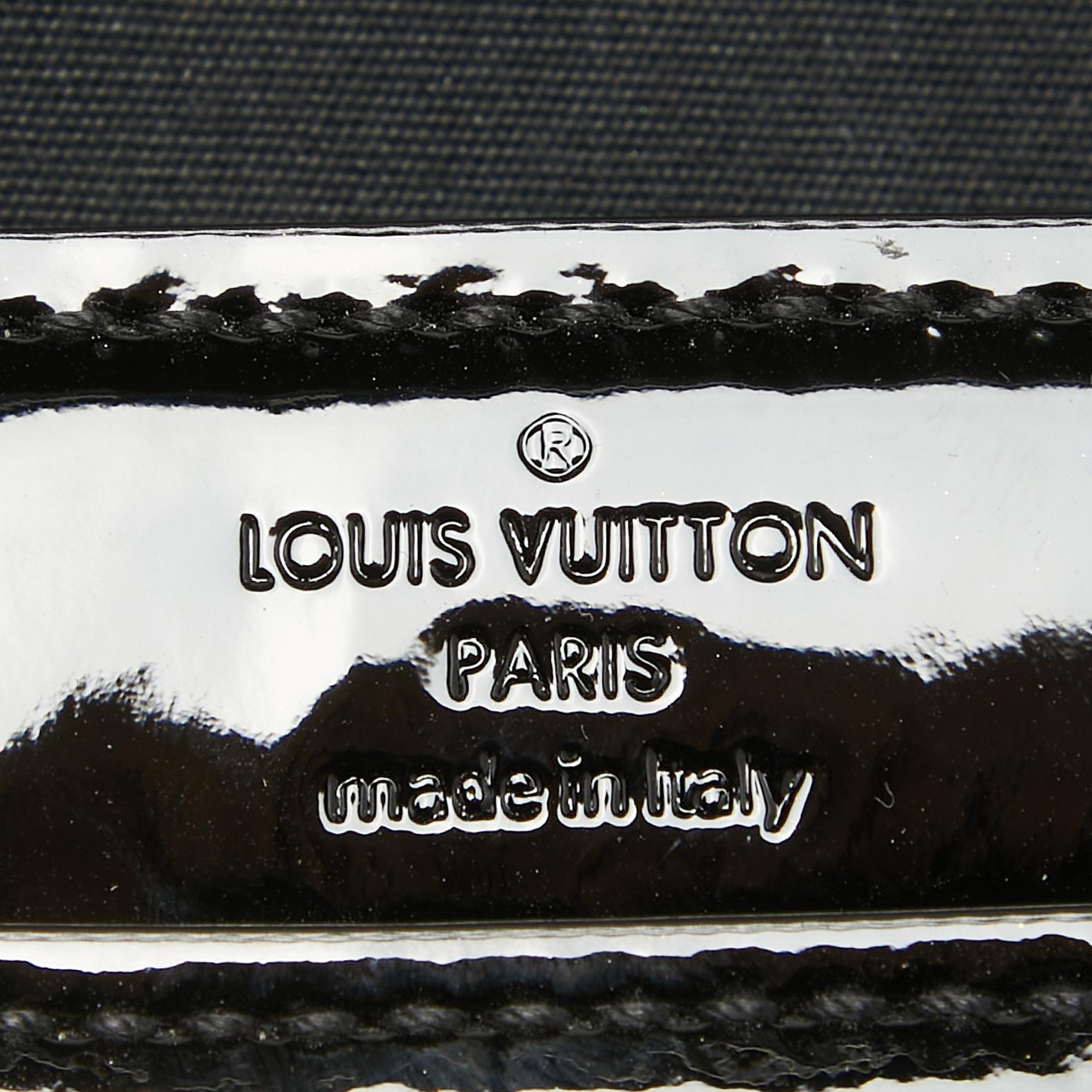 Schwarze Vernis Louise Clutch von Louis Vuitton 7