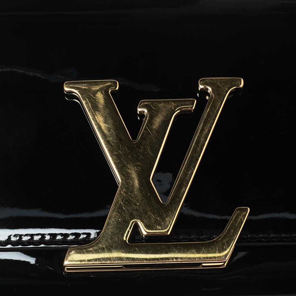 Louis Vuitton Black Vernis Louise Clutch 2