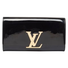 Louis Vuitton Black Vernis Louise Clutch
