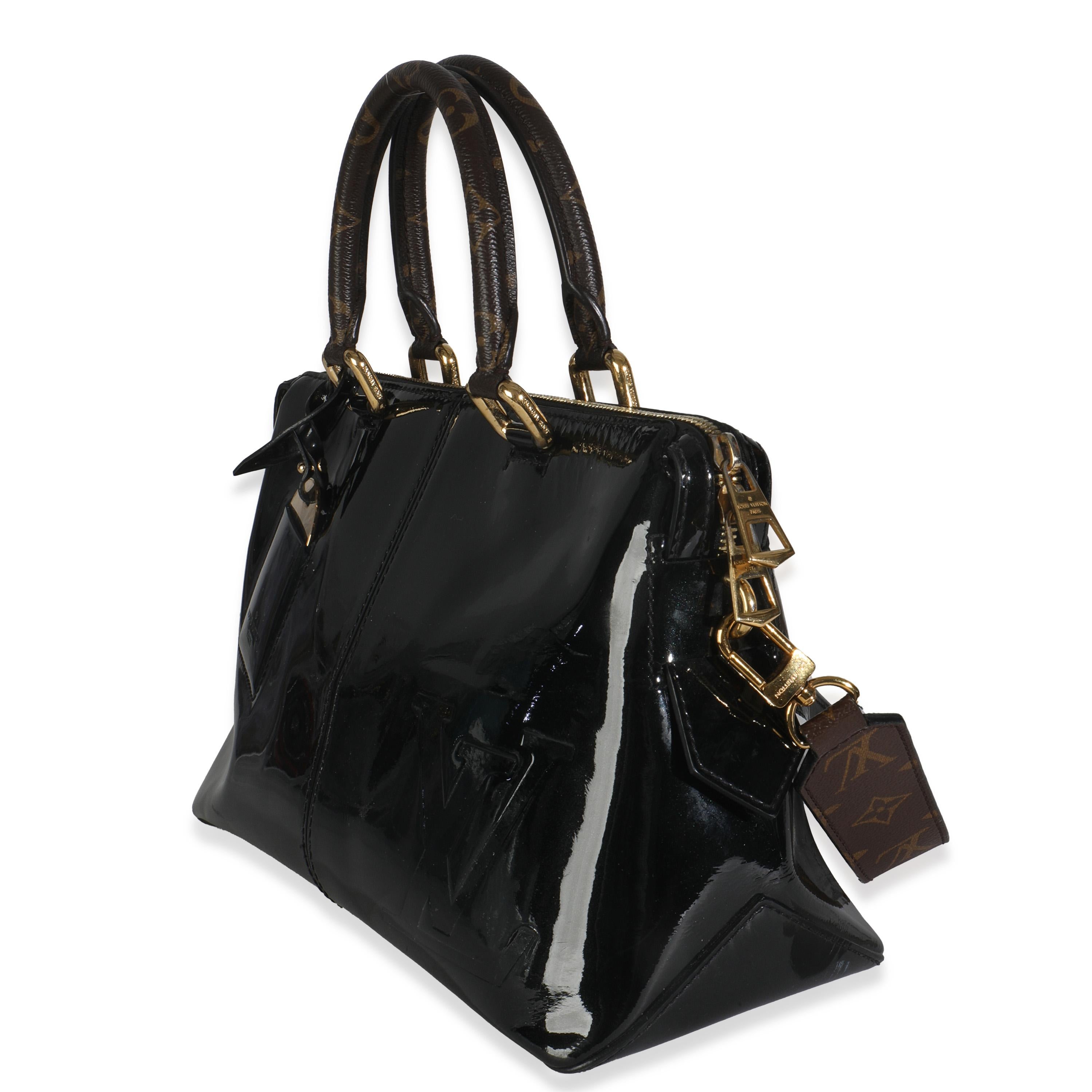 Louis Vuitton Black Vernis Miroir Tote Bag Bon état - En vente à New York, NY