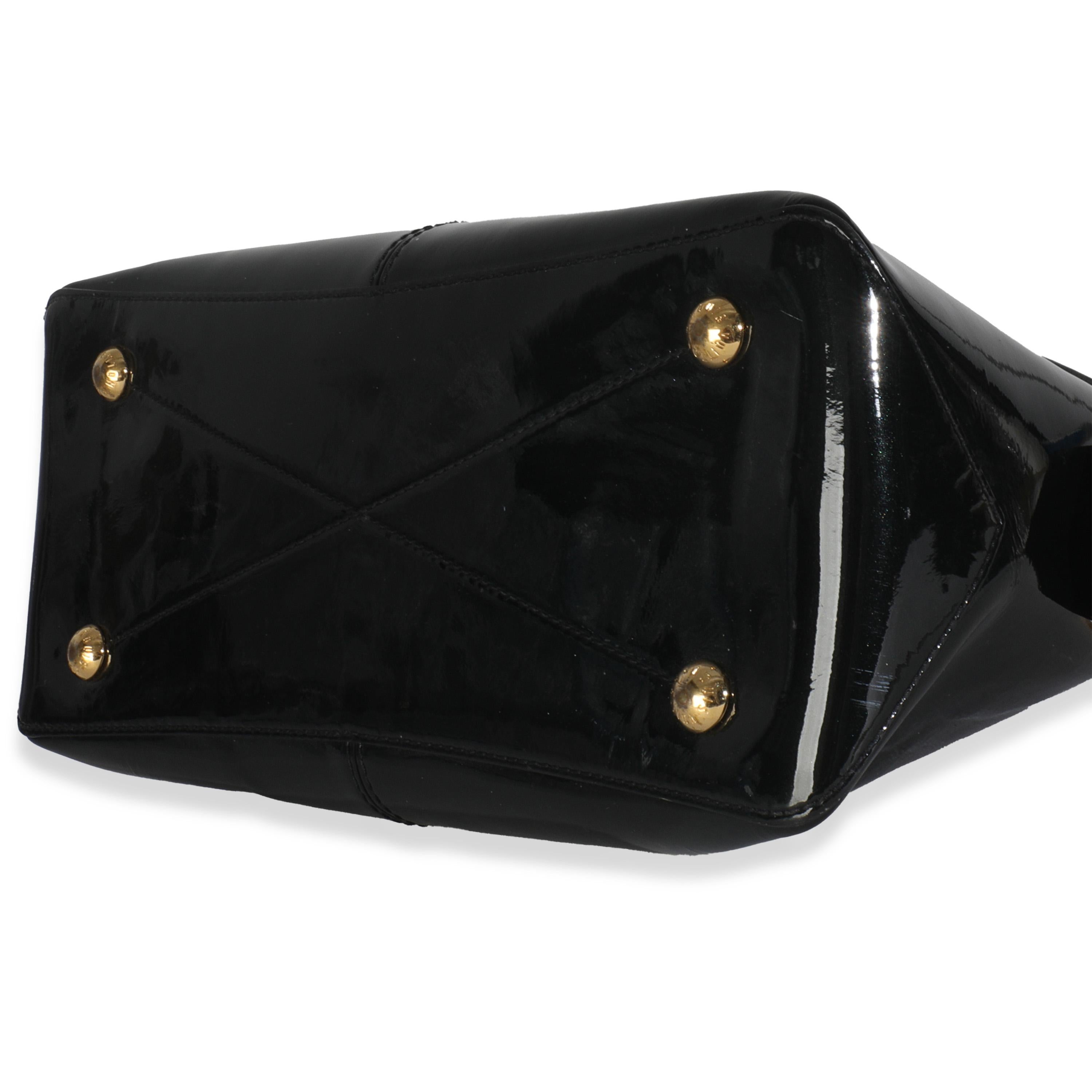 Louis Vuitton Black Vernis Miroir Tote Bag en vente 2