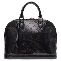 Louis Vuitton Black Vernis Noir Magnetique Alma Pm Handbag