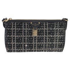Louis Vuitton Black White Beaded Pochette Tirette