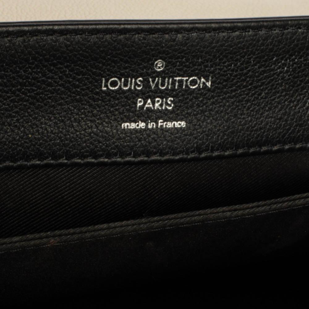 Louis Vuitton Black/White Leather Lockme II Mechanical Flower Bag 2