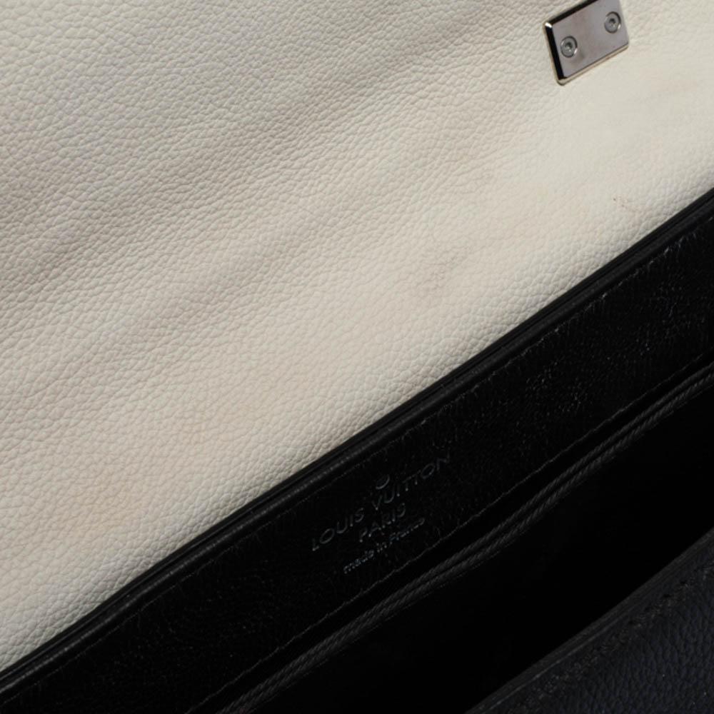 Louis Vuitton Black/White Leather Lockme II Mechanical Flower Bag 3