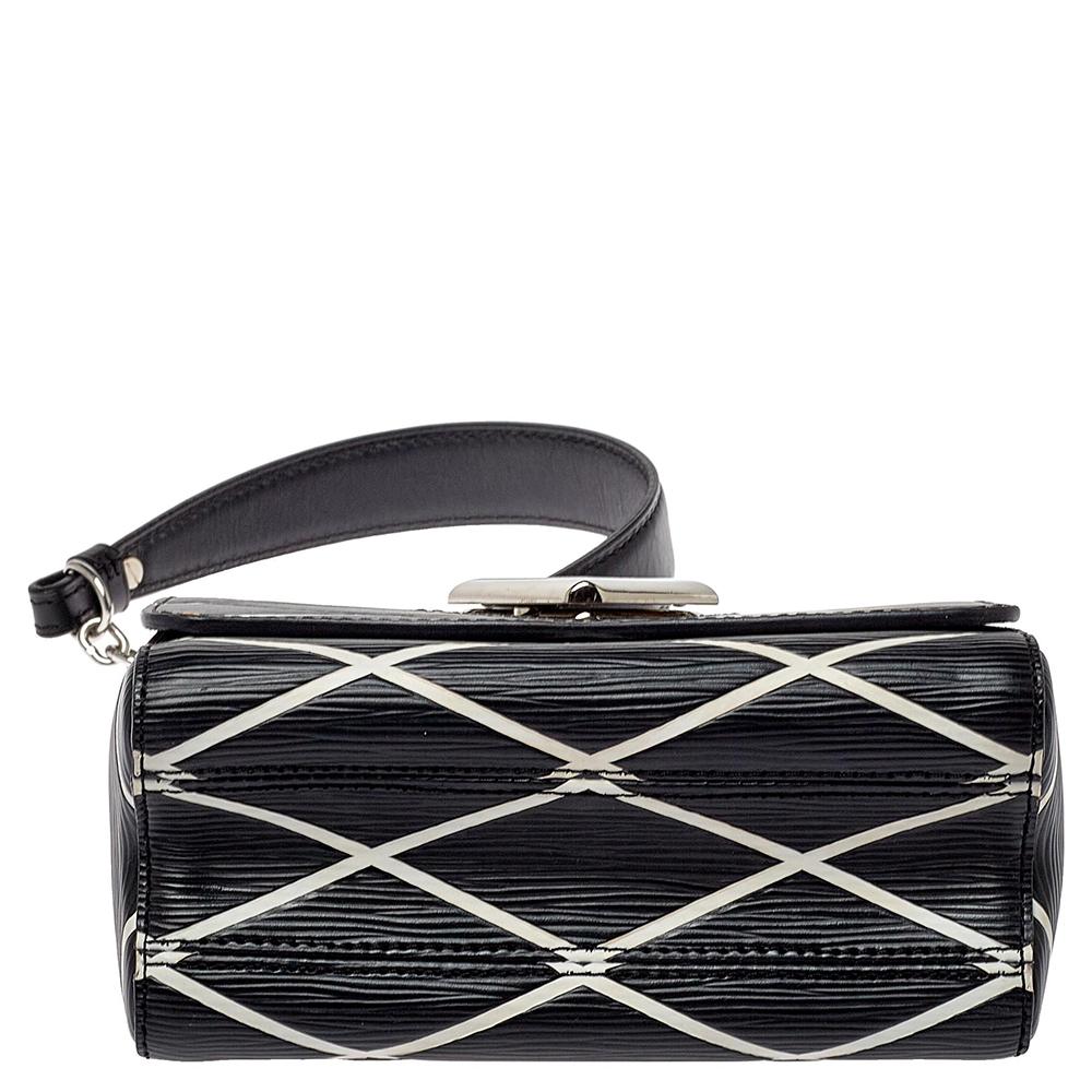 Louis Vuitton Black/White Malletage Epi Leather Twist PM Bag 1