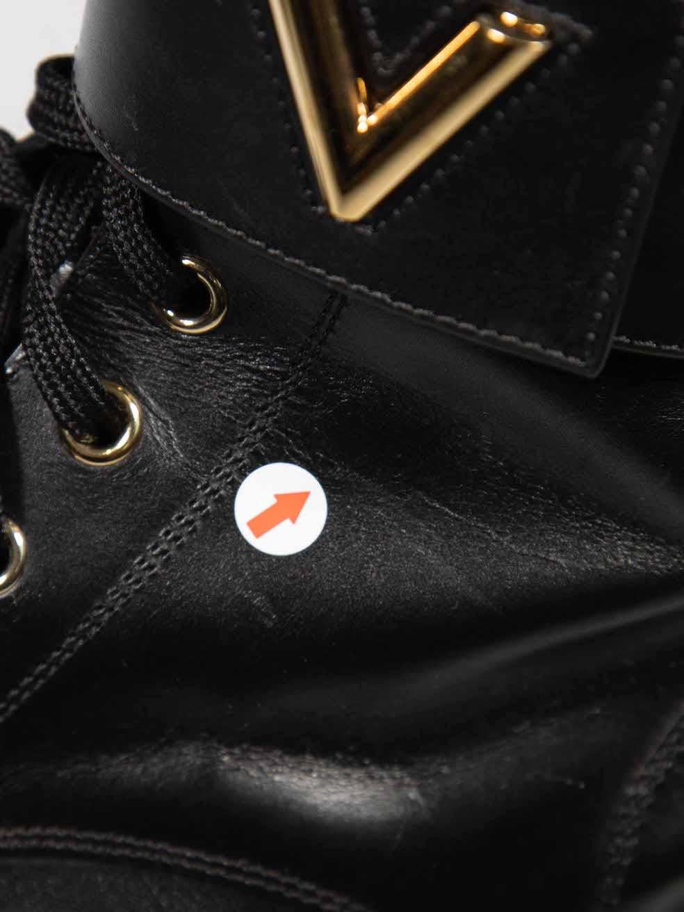 Louis Vuitton Black Wonderland Ranger Boots Size IT 38 4