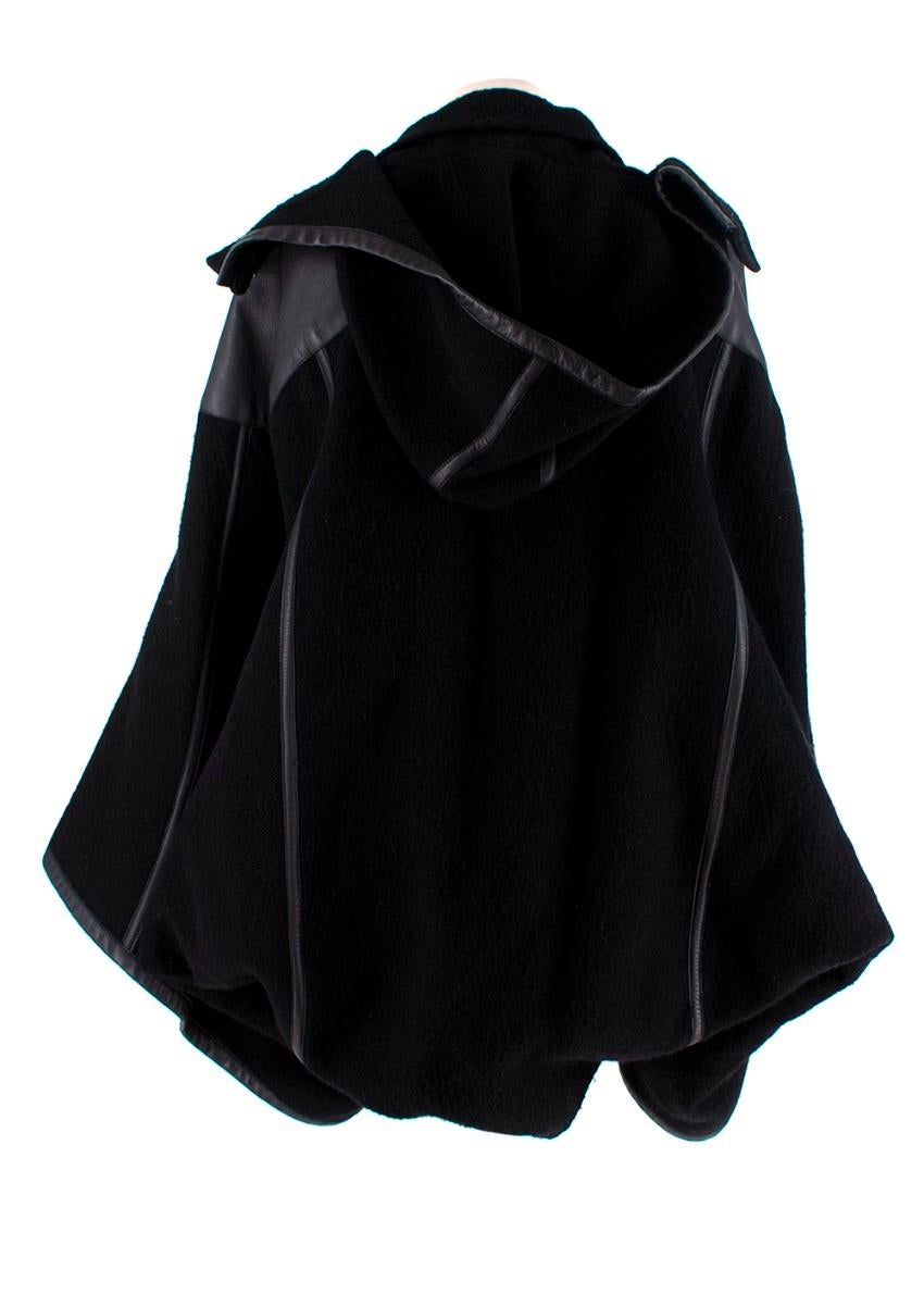 louis vuitton hooded cape coat with belt