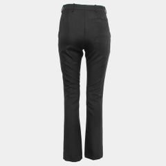 Louis Vuitton Black Wool & Mohair Formal Pants S