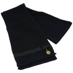 Louis Vuitton Black Wool Scarf