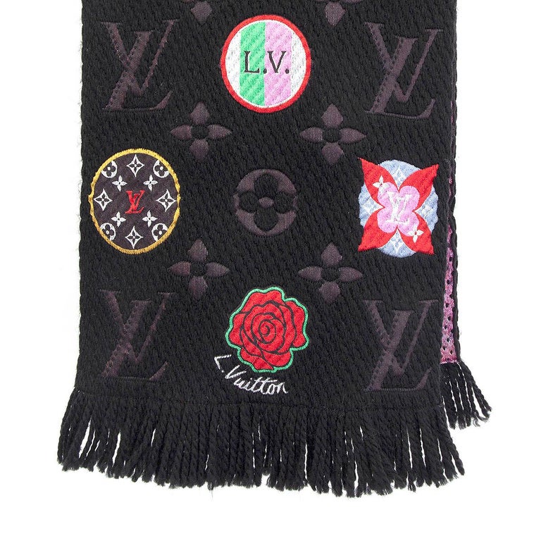Louis Vuitton Logomania shawl Black Wool ref.232241 - Joli Closet