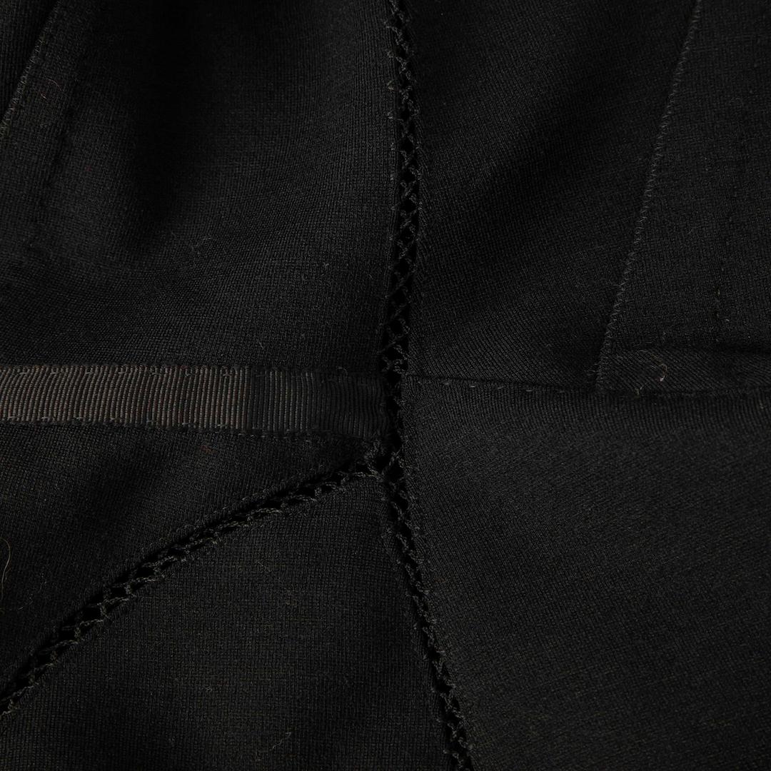 Louis Vuitton - Robe midi noire à col en V, taille XS Bon état - En vente à London, GB