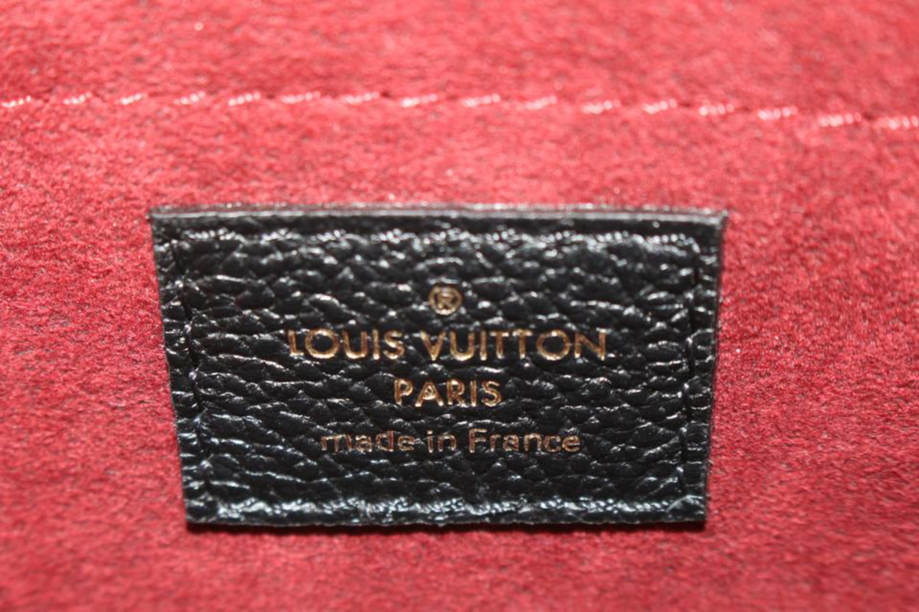 Louis Vuitton - Pochette multi-pochette Empreinte en cuir noir et beige avec monogramme 24lk810s en vente 4