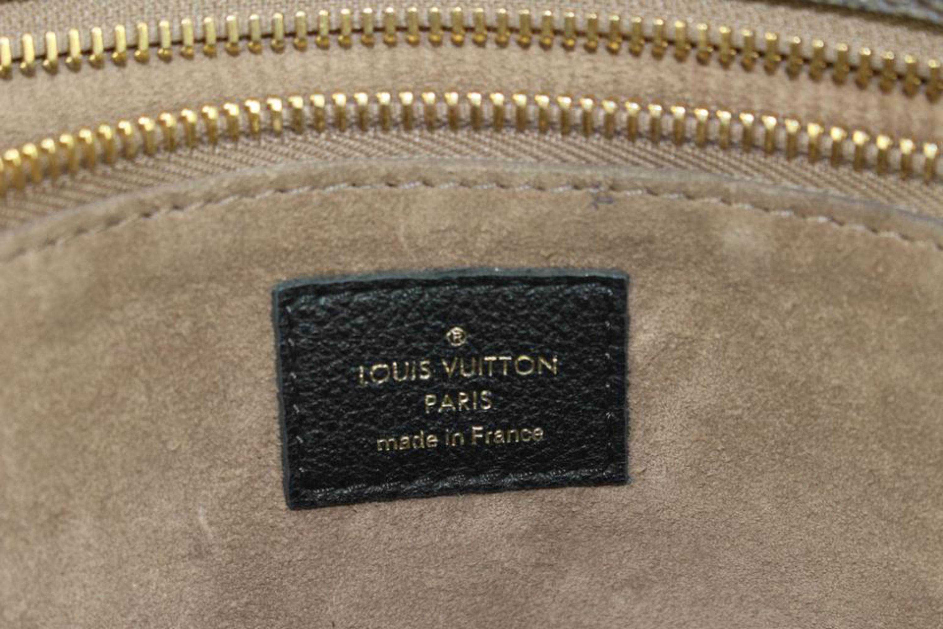Louis Vuitton Black x Brown Monogram W Tote PM 25lk617s For Sale 5