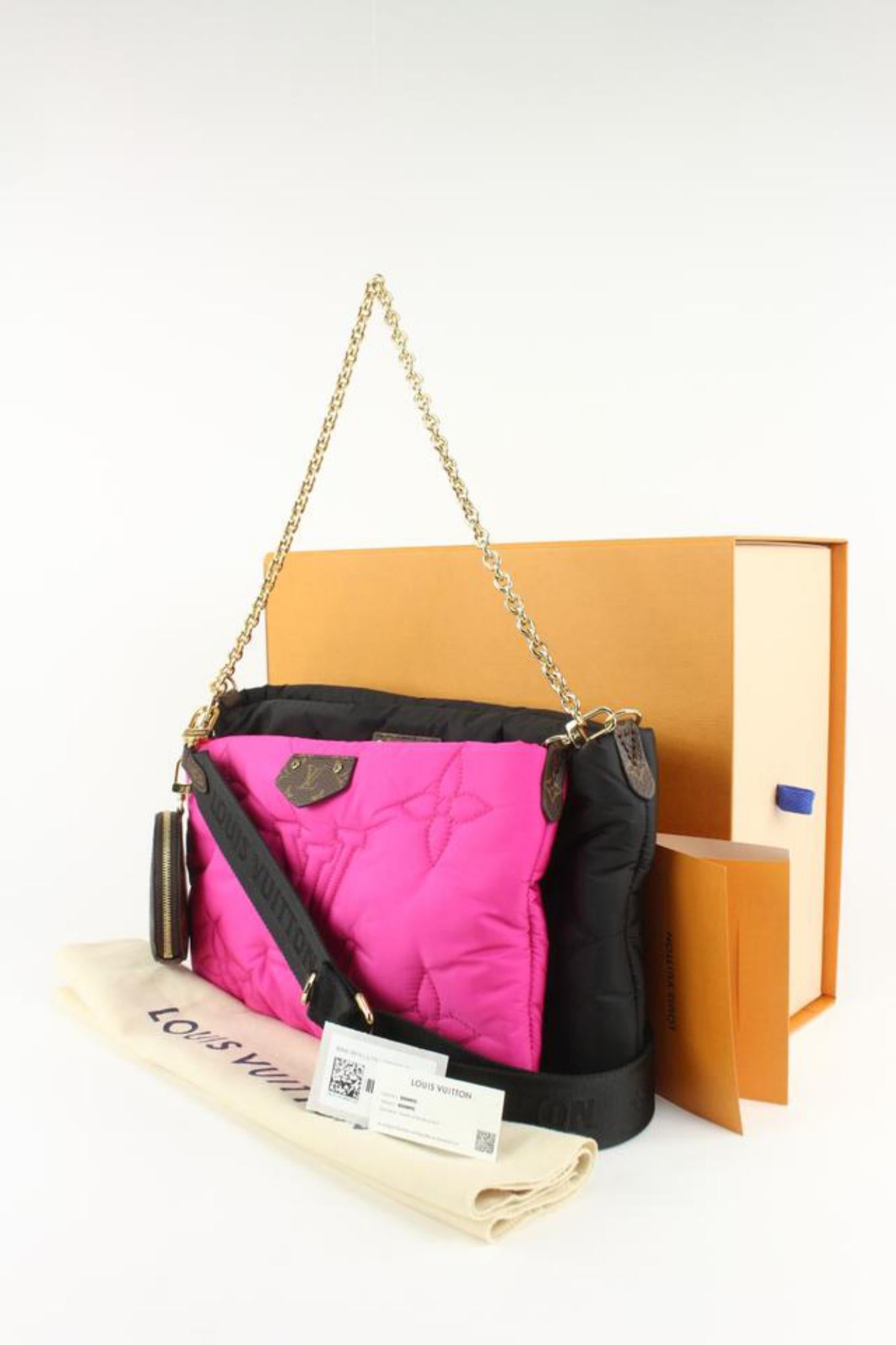 Louis Vuitton Multi Pochette Pink Strap - 4 For Sale on 1stDibs