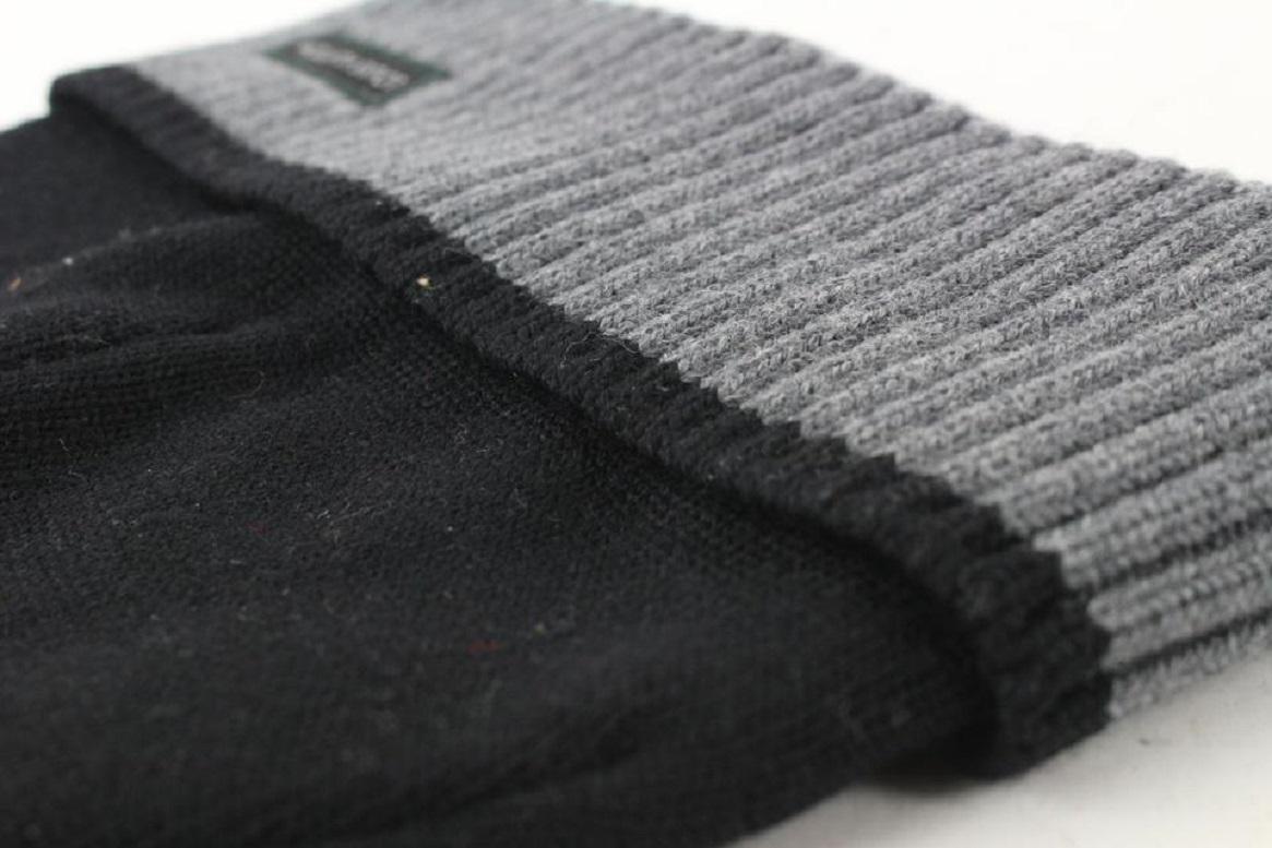 Louis Vuitton Black x Grey Beanie Ski Hat Skully Skull Cap 674lvs618 7