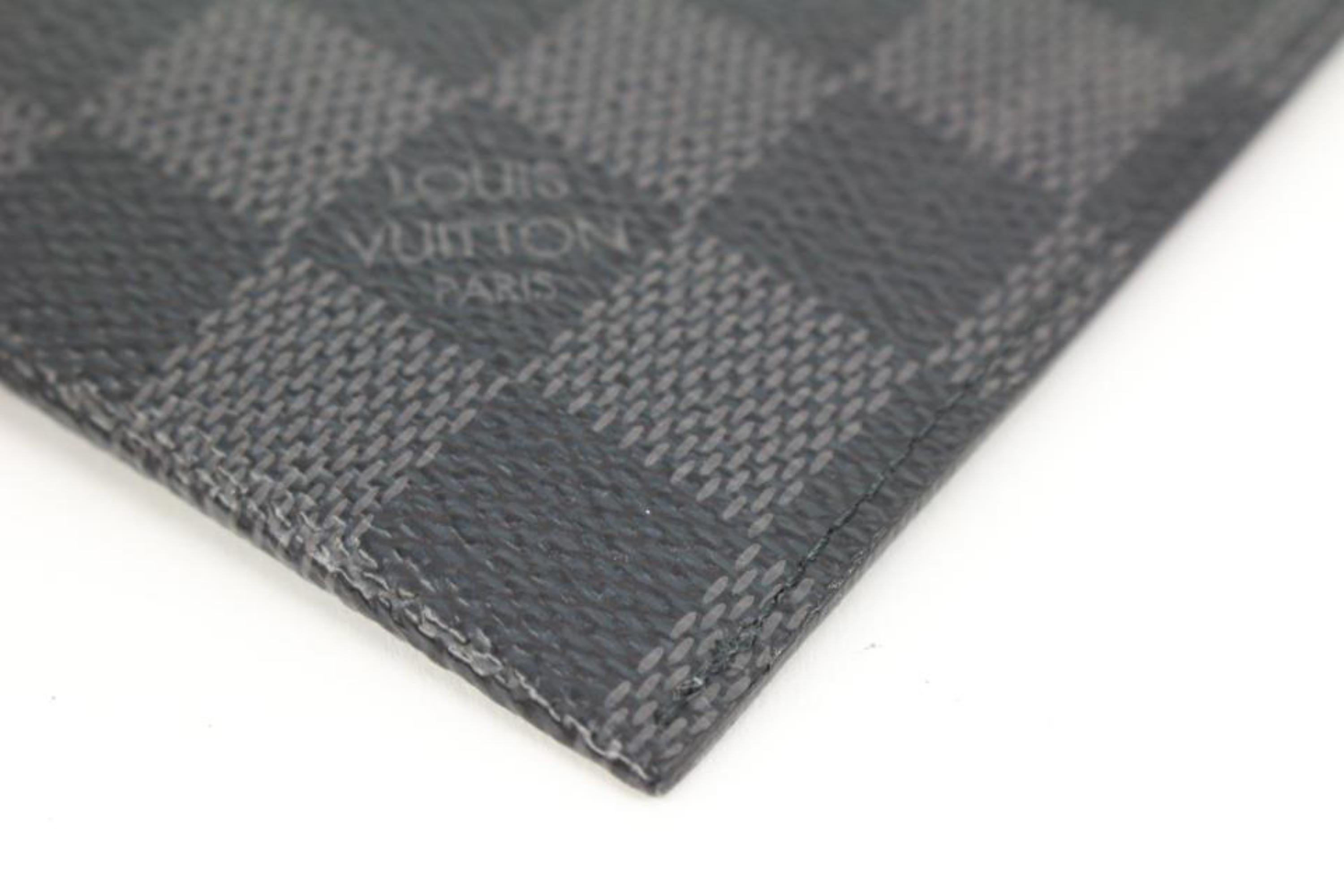 Louis Vuitton Black x Grey Change Pouch Coin Purse Key Case 23lk413s For Sale 4