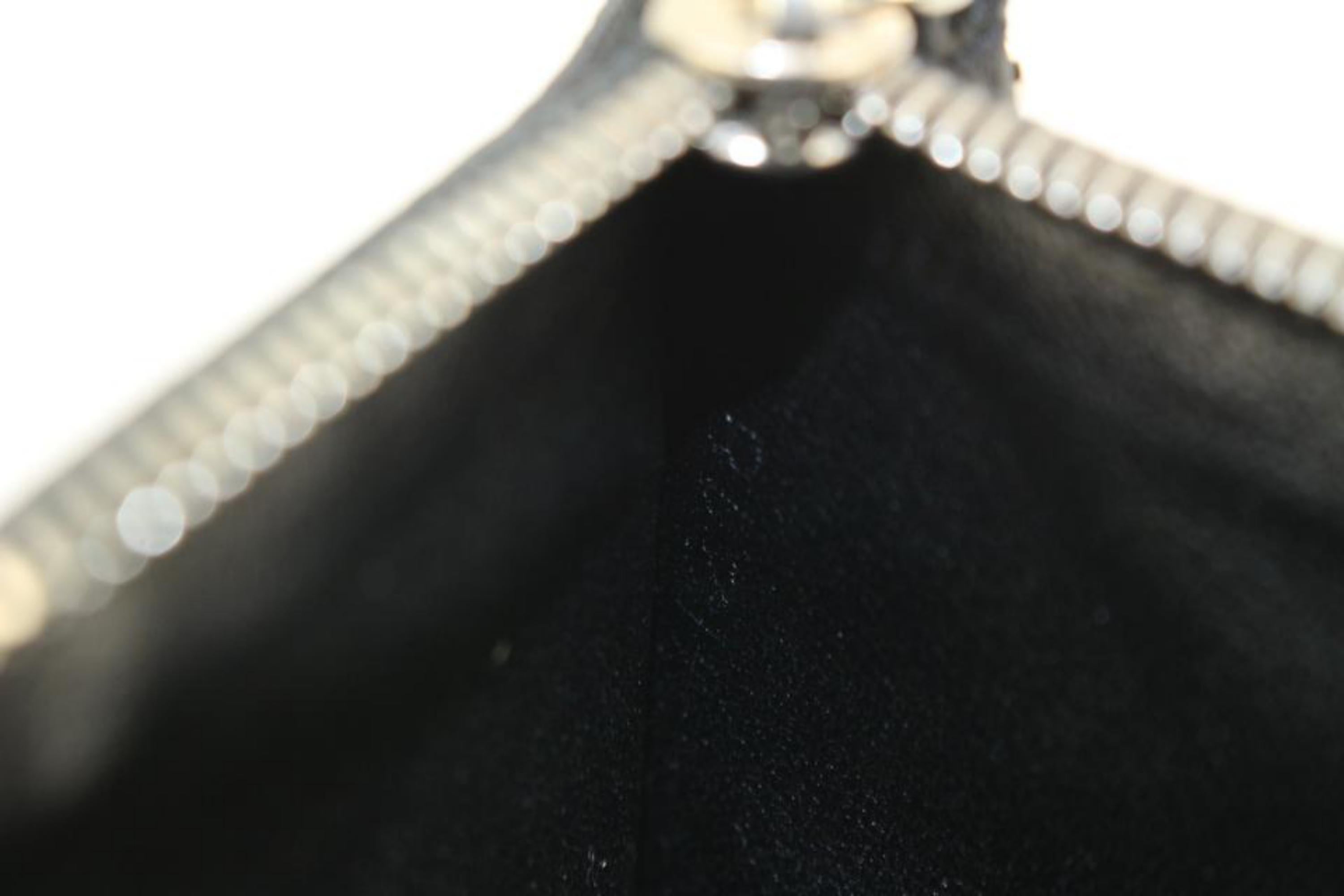 Louis Vuitton Negro x Gris Monedero Llavero 23lk413s 1