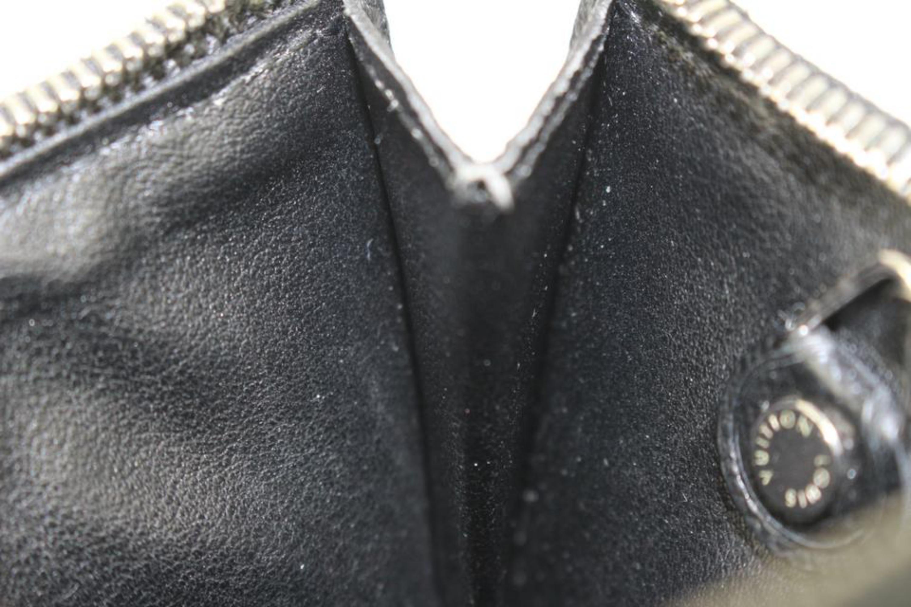 Louis Vuitton Black x Grey Change Pouch Coin Purse Key Case 23lk413s For Sale 2