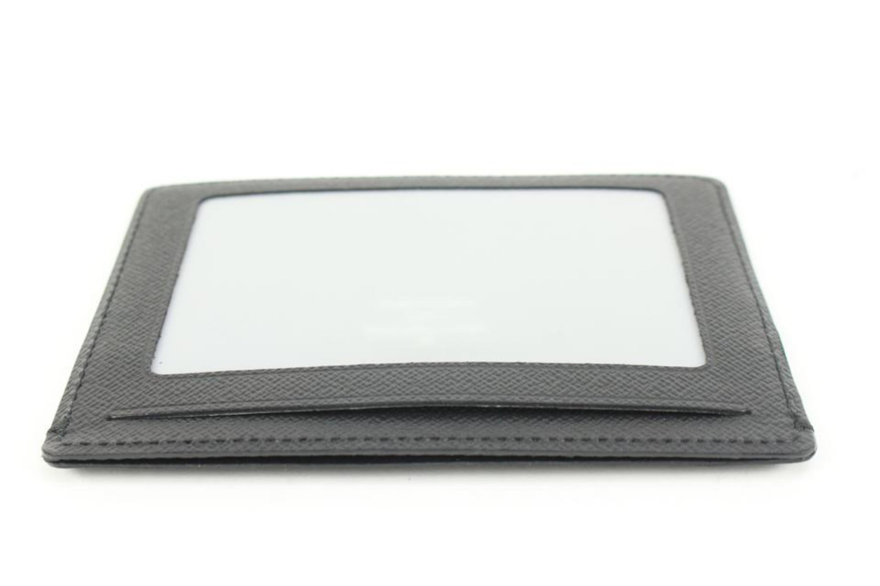Louis Vuitton Black x Grey Damier Graphite Card Case Wallet Insert Holder 9lv321 3