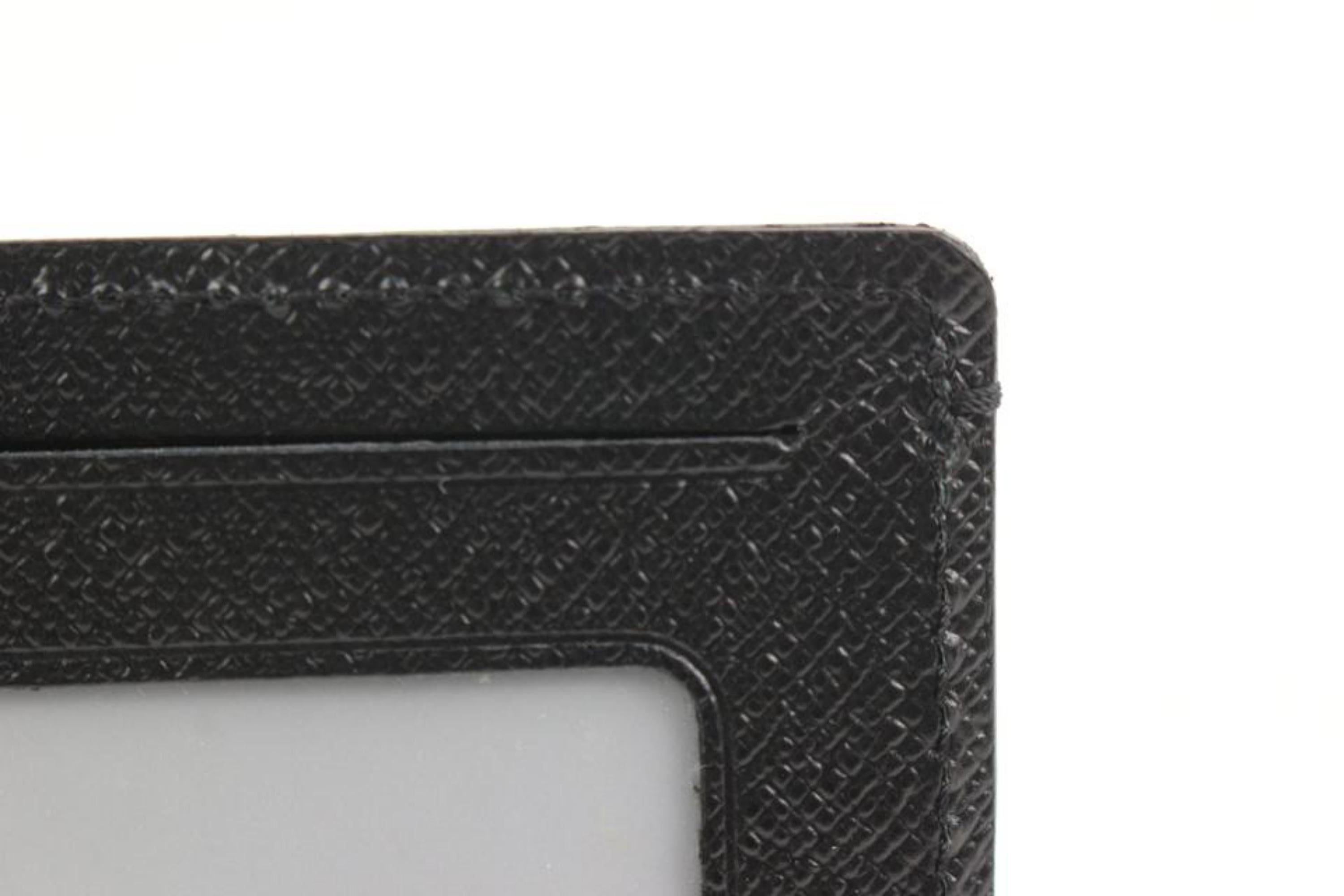 Louis Vuitton Black x Grey Damier Graphite Card Case Wallet Insert Holder 9lv321 4
