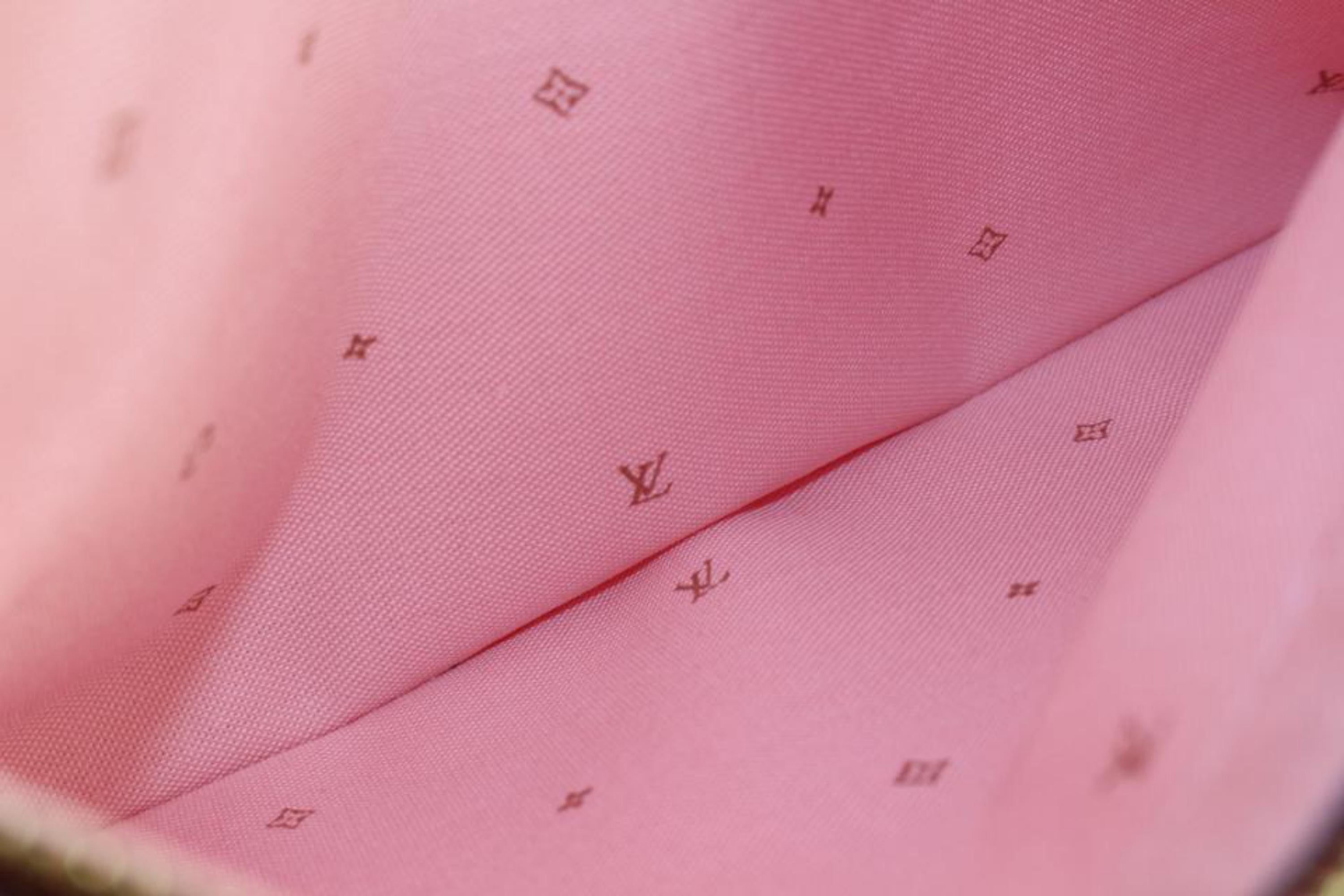 Louis Vuitton Black x Pink Monogram Fall for You Neverfull MM Tote w 64lz718s In New Condition In Dix hills, NY
