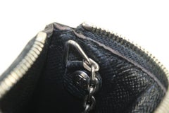 Louis Vuitton Black x Silver Epi Leather Key Pouch Pochette Cles 71lz718s