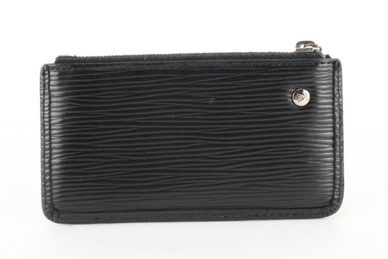 Louis Vuitton LV EPI Leather Key Holder & Trifold Wallet-Black