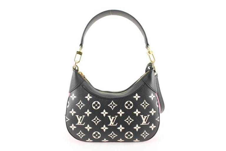 Louis Vuitton Black x White x Pink Monogram Empreinte Bagatelle BB  Crossbody 5lz at 1stDibs